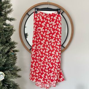 Reformation Floral Bea Midi Skirt
